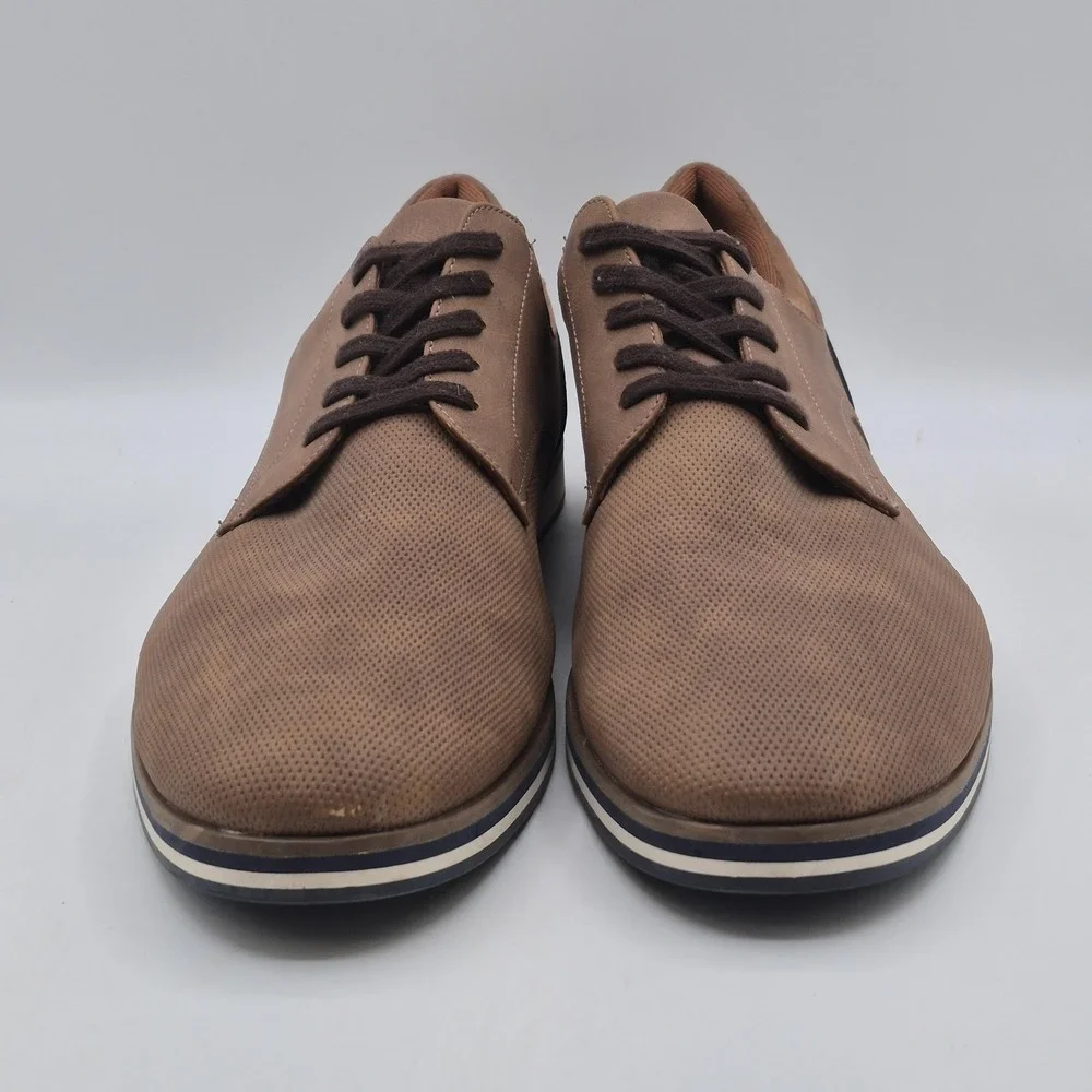 Aldo Shoes Mens Size 13 Brown Tan Derby Casual Lace Up Dress Oxford Two‎ Tone